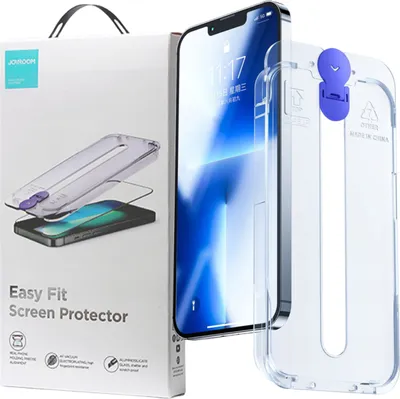 Obrázok produktu pre Joyroom Tvrdené sklo s montážnou sadou pre Iphone 14+ Transparentné