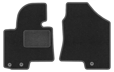 Immagine prodotto di Tappetini anteriori in moquette per Kia Sportage III 2010-2015 (SUV) – 2 pezzi, grigio grafite, su misura – Wielganizator LUX