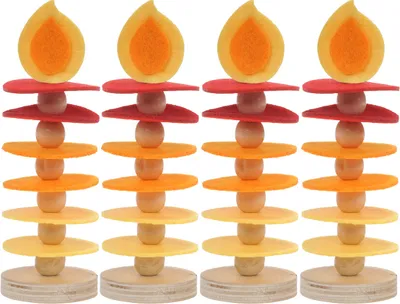 Produktbild von Bastelset Filzkerze, 16 cm hoch,  4 Stück