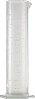 Produktbild von Messzylinder aus Kunststoff 500ml mit 3 Skalen - Reagenzglas, Testglas