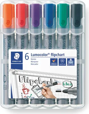 Produktbild von STAEDTLER Lumocolor Flipchart Marker 356B 6er Etui