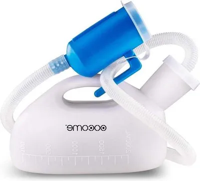 Image de Récipient à urine portable pour homme - 2000 ml - grande capacité - pour hommes âgés - tube de 13 m