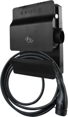 Image de Station de recharge de 22 kW, type 2, 5 mètres, acier, noir