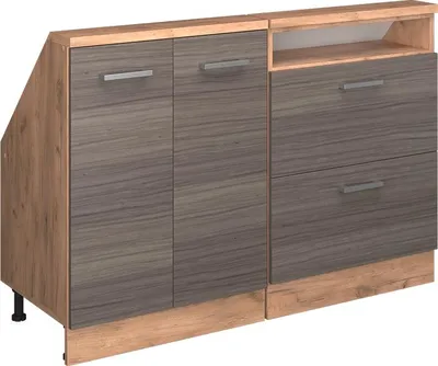 Produktbild von Dachschrägenschrank-Set Vicco Rion Edelgrau 2er Set, Model 55965