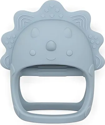 Produktbild von Muminky | Beißring Dino - Blau - Silikon - Beruhigend für Zahnfleisch - Ergonomisches Design