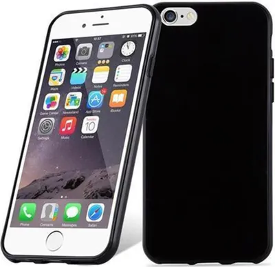 Produktbild von Cadorabo Hülle für Apple iPhone 6 / 6S Schutz Hülle in Schwarz Schutzhülle TPU Silikon Cover Etui Case