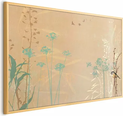 Produktbild von Posterpapier Poster - Bird on a Meadow 60x40 cm Blumen e-A-10131-ao-a