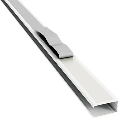 Produktbild von SOLUNA Seitenführungsprofil Alu weiß Für SOLUNA Kassettenrollos 130 cm 2 Stück zum kleben oder schrauben - kürzbar