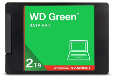 Zdjęcie produktu dla Western Digital Green WDS100T5G0A, 2 TB, 2.5", 545 MB/s