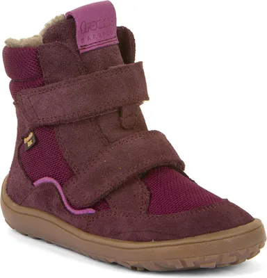 A single child's winter boot shown against a white background.