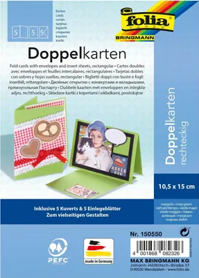 Obrázek produktu pro Folia 150550, Umělecký papír, 220 g/m², 5 listy