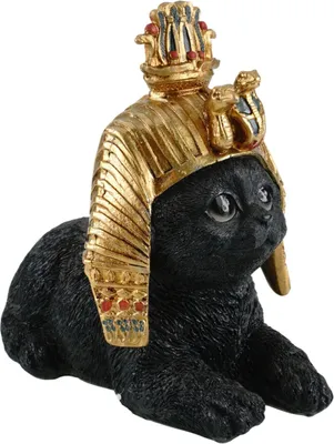 Produktbild von Kremers Schatzkiste Pharao Katze Dekofigur Ägyptische Katzenstatue aus Polyresin