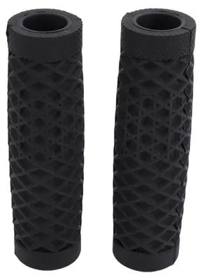 Image de 1 paire de poignées de moto antidérapantes en caoutchouc, poignées de guidon confortables et amortissantes pour 7/8 pouces