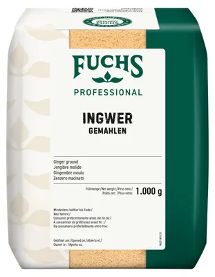 Produktbild von Fuchs Professional Ingwer gemahlen leicht fruchtig süsse Note 1000g