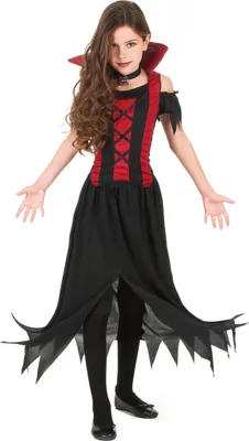 Produktbild von Vampir-Kostüm für Mädchen S 4-6 Jahre (110-120 cm)