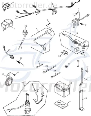 Produktbild von Adly Schlosssatz ATV 300 Sport Zündschloss Quad 272ccm 4Takt Motorroller.de Schloss-Set Zünd-Schloss UTV