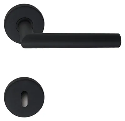 Produktbild von Baumanti Amazonas Rosettengarnitur schwarz matt (Lochung: BB) Lochung: BB