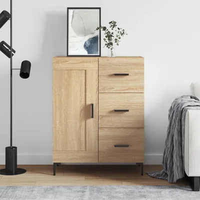 Produktbild von The Living Store Sideboard Sonoma-Eiche 69,5x34x90 cm Holzwerkstoff