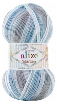 Produktbild von Alize Baby Best Batik 7540 Strickgarn