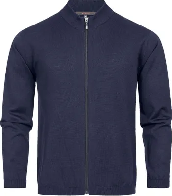 Produktbild von Greiff STRICK Herren Strickjacke Reißverschluss Regular Dunkelblau 3XL