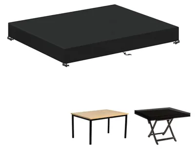 Produktbild von Gartentisch Abdeckung Wasserdicht 100x60x15cm 420D Oxford-Gewebe Winddicht UV-Schutz