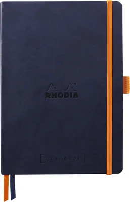 Produktbild von Rhodia GoalBook, Einfarbig, Blau, A5, 240 Blätter, 90 g/m², Punktgitter-Papier