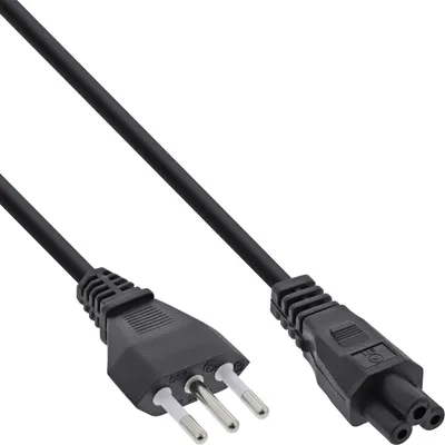 Image de InLine® câble d'alimentation pour Notebook, Italie, 3 broches femelle, 2,0m