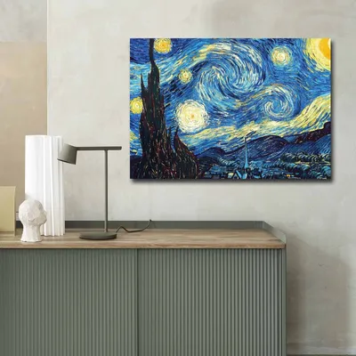 Produktbild von Wallity, 70100FAMOUSART- CVT1560, Bunt, Leinwandbilder, 70 x 100 cm, 100% Wildleder -Leinwand