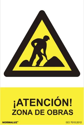 Zdjęcie produktu dla Znak ostrzegawczy "Plac budowy" (pvc 0.7mm) 30x40cm