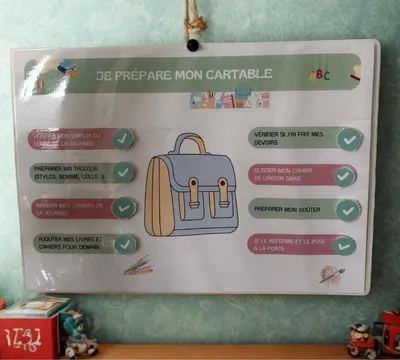 Image de J'apprends à préparer mon cartable
