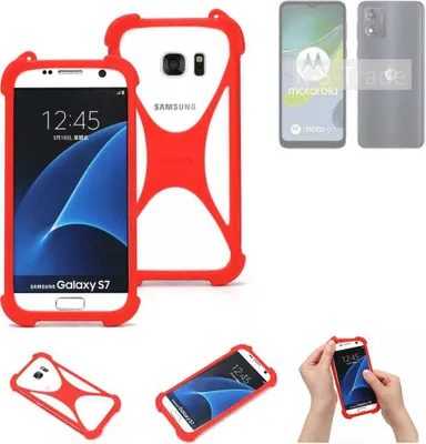 Produktbild von K-S-Trade Handy-Hülle kompatibel mit Motorola Moto E13 Schutz-Hülle Bumper Silikon Schutz Hülle Cover Case Silikoncase Silikonbumper TPU Softcase