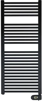 Obrázok produktu pre Elektrický radiátor na uteráky, oceľ, čierna farba, 78,6 x 40 cm, 300 W, 230 V, 50 Hz