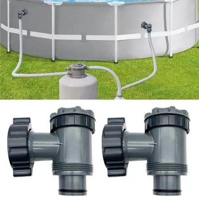 Produktbild von Schwimmbecken-Filterpumpen-Klempausrüstung - 2er Pack - 38mm - Onderdeel für oberirdische Schwimmbecken