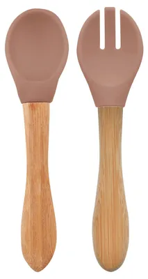 Produktbild von Besteckset Gabel und Löffe Tiny - Karamell | by Minikoioi