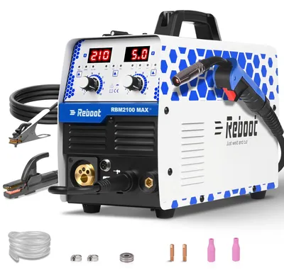 Imagen del producto de MIG lasmachine 5 en 1 - 210 amperios - Inversor IGBT - Adecuada para acero y aluminio