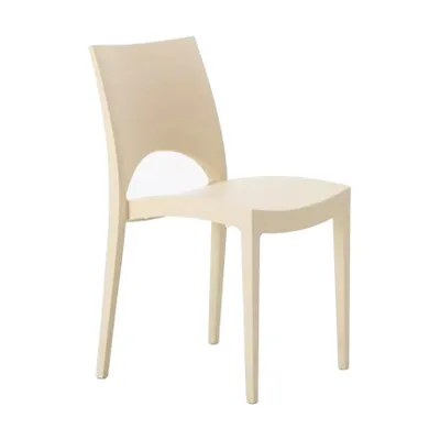 Produktbild von Stapelstuhl Aus Polypropylen Farbig Grand Soleil Paris Garten Outdoor - Beige