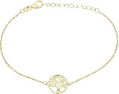 Produktbild von Damen Armband Silber 925 Goldplattiert Lebensbaum JL16-03-0777 19 cm