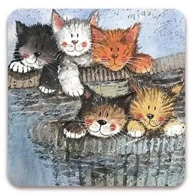 Imagen del producto de Posavasos con diseño de gatitos