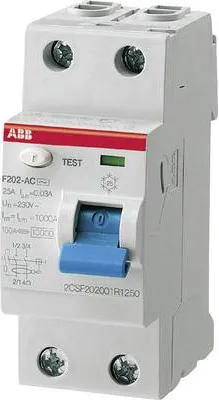 Produktbild von F 202A-25/0,03 Stromunterbrecher Fehlerstromschutzschalter A-type 2 (2CSF202101R1250)