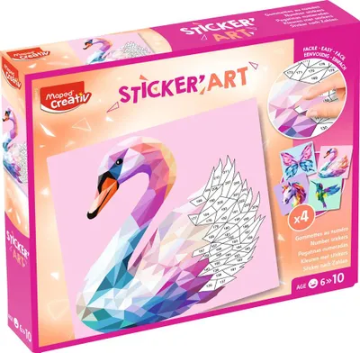 Obrázok produktu pre Creativ Sticker Art – lepenie podľa čísel MAPED