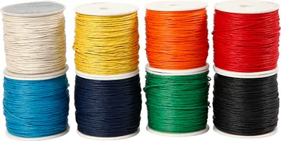 Image de Ruban de coton, assortiment, 1 mm, 8x40 m