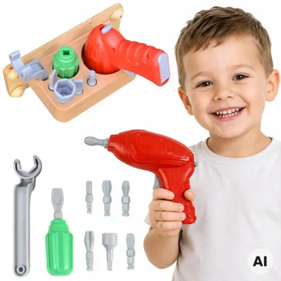 Productafbeelding van Masterkidz 11-delige schroevendraaiergereedschapset voor stemwetenschap- en creativiteitsbord