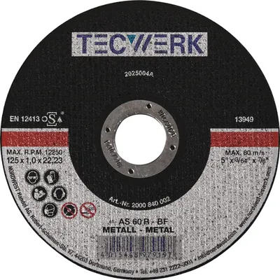 Produktbild von Tecwerk Trennscheibe Stahl Bohrung 22,23 mm  - 25 Stk.