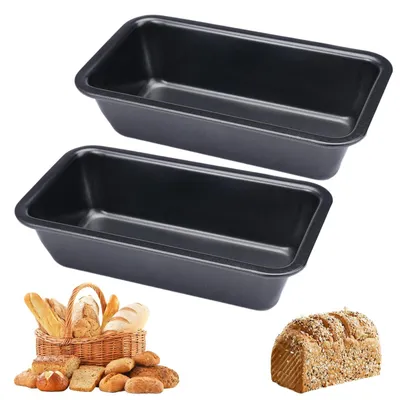 Obrázok produktu pre Solidchoice – 2 kusy obdĺžnikových plechov na pečenie chleba