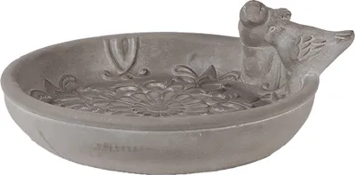 Produktbild von Clayre & Eef Vogelfutterhaus 25x24x9 cm Grau Stein Vögel