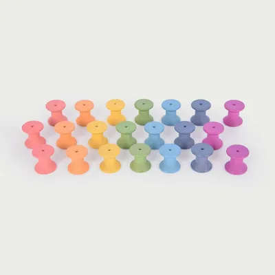 Immagine prodotto di TickiT, giocattolo in legno con bobine arcobaleno - giocattolo per l'apprendimento sensoriale