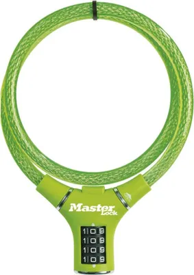 Immagine prodotto di Cavo combinato in acciaio per biciclette Master Lock 8229EURDPROGRN - 0,9 m