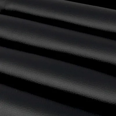 Produktbild von Kunstleder in Schwarz als laufende Meterware, Bezugs Polsterstoff "viele Farben" in Lederoptik zum Nähen und Beziehen 145cm Breite