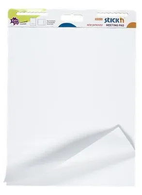 Produktbild von Selbstklebendes Flipchartpapier, weiß, 76,2 x 63,5 cm, 2x 30 Blatt, STICK N 21509