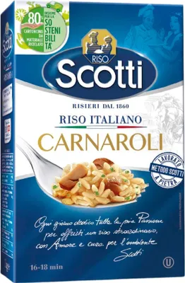 Produktbild von Riso Scotti - Carnaroli - Superfeiner Risottoreis, Reis aus Italien, Fertig in 16 Minuten - 1 kg